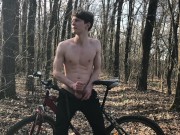 Horny Teenager and Hot trip by bicycle ! 1 - TRIP. 2 - CUMSHOT ! / BIG DICK