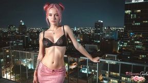 i fucked that slutty 18-year-old bitch on the balcony during the party. her tight pussy squeezed my cock hard[ai]