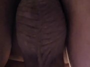 Dildo Anal Sex With Chastity On, Off Then Cumshot At The End
