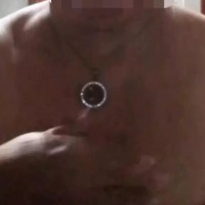 Widowed grandmother sends a video to her lover touching her tits