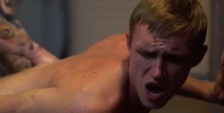 Petite slut with tattoos is having anal sex in the alley