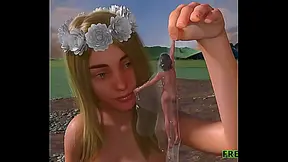UBERLOOF - RIVER NYMPH FUTA GIANTESS - 3D Comics - Shemale Comics 3D - 3D cartoon Sex