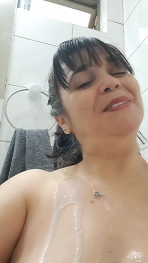 Fuck Stepmom Sucking His Check Out My Videos of Me Cumming in the Bathroocock in the Bathroom