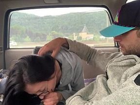 Nerdy Faery Gives a Blow Job to a Truck Driver