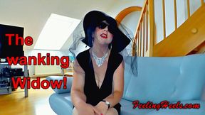 The wanking Widow! - starring Nancy Heely - Episode 2 - Full Feature! - High Heels Costume Toe Wiggling Spreading edging Handjob Blowjob Facial Cumshot - HD