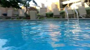 Couple Underwater Diving and Swimming