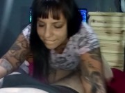 Cojo con mi novio mientras miramos animé - Ft. Mau Inked Skin