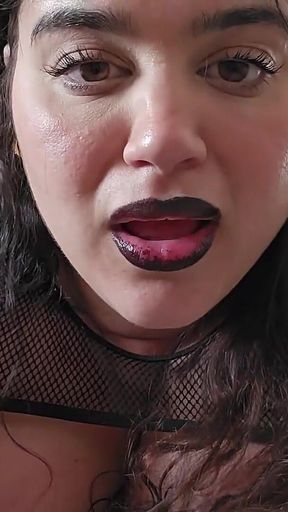 Latina Goth Fucks Cuck BF with His Best Friends Cum, and Ruins His Orgasm. Non-stop Humiliation!