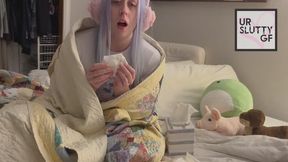 Kat LaCroix Catches a Cold