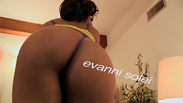 Evanni Solei Looks At Her Stunt Cock As He Slams Her Pussy Full Of Meat