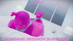 Unicorn Surprise: Lacey's Lingerie Bondage Fantasy H265 MP4 4K (Bondage, Unicorn Bodysuit, Lingerie, Rope, Duct Tape, Gag, Pantyhose Encasement, Hogtie, Struggle, MMMMPPPHHH, Helpless )