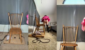 Sissy Maid Candy Playing with Her Huge Dildos Again!