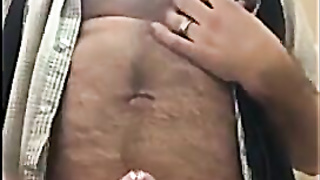 Fur covered Cub Dad Drains Off Solo