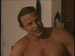 Firm dude fucks guy in ass while jerking his cock off - muscled gay in older gay porn