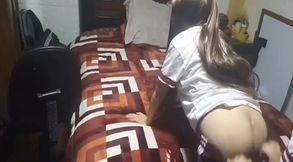 Student in Her After College Room! They Are Left to Do Homework and I Fucked My Partner!