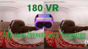 VR 180 new brown cozy leggings wmv
