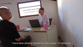 Proctologist does whatever she wants with her patient&#039;s ass.