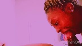 BBBW tongues BBC deepthroat swallowing jizz triple cum facial