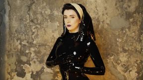 Latex nun seduces you (1080p)