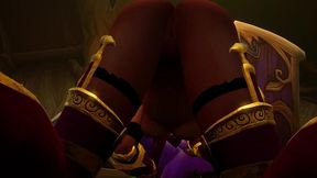 warcraft elfs are having a lesbian experience - warcraft porn parody