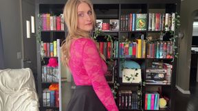 [4k] Transparent Pink Top Try on Haul