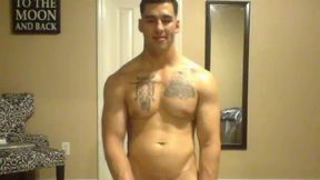 American Model, Dominic Plays with His Massive Dick