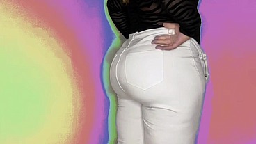 Milf con Culo psicodélico