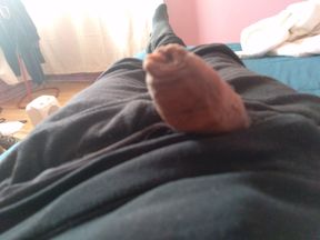 Cute penis masturbated by my hand