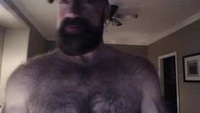 Muscle Bear Self Fingering with Gloves