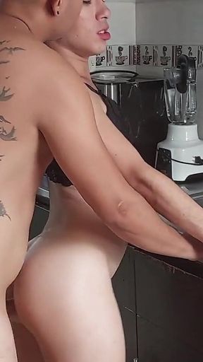 My Stepbrother's Girlfriend Seduces Me with Her Delicious Ass. Full Video