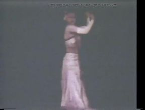 Vintage wild blonde striptease