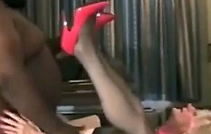 Amateur cd fucked by fat guy