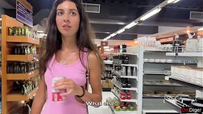 Public Store Blowjob - Facial Obsession Outdoor Cum Walk