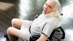 ”Satisfying blonde Athena Palomino fucks in front of a cuckold”