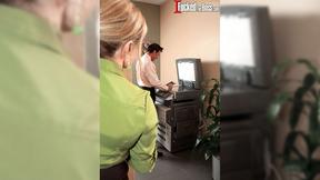 ”Is this your cunt in the copy machine?! - Luna Azul”