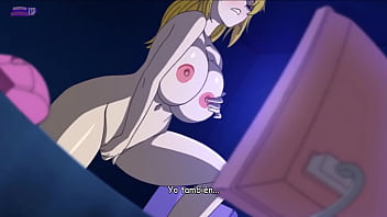 Mature 3D femme fatale dominates with big boobs