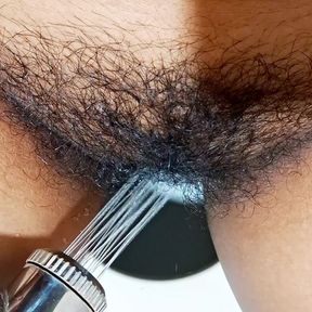 Lonely Maid Pussy Fingered by House owner in Bathroom while bathing without dress
