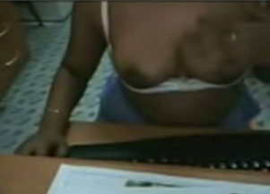 Just a cute Indian chubby girl on webcam flashing all she got