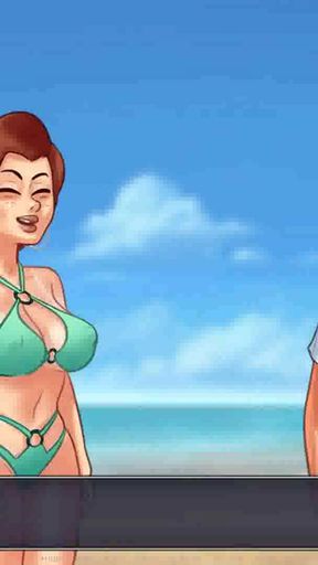 Iconic moment from &quot;Summertime Saga: College Boobs Competition At The Beach-Ep204&quot;