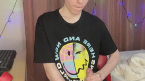 Quick Dorm Jerk Makes 23cm Cock Squirt Everywhere