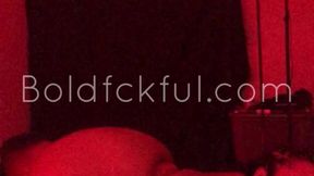 Sultry black lesbian couple tribbing and eating pussy