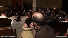 ”Sexy mixed slave screwed in public”