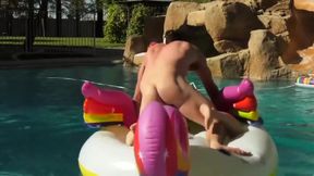 Pool Orgy With Sexy Shemales