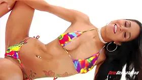 Abby Serves up Tits with Hot Oil