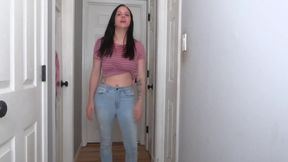Bathroom Door Stuck Pants Pissing- Wmv
