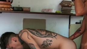 ”Nano & Kendro's Sensual French Kiss in the Back Room”