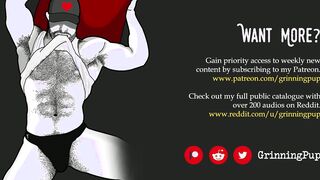 Grinning Pup's kinky roleplay with roomie - Free for all use!