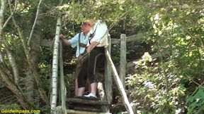 Extreme wild German groupsex orgy at the lake