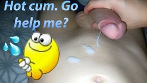 The twink decided to jerk off at night, hot