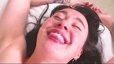 Naomi Korae'_s Pussy Used And Mouth Filled With TS Cum